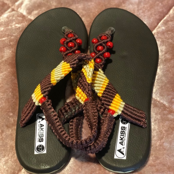 Handwoven Beaded Sandal - Picture 1 of 2